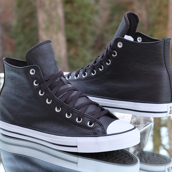 Converse Chuck Taylor All Star Tumbled Leather High Men’s Size 10 - Picture 8 of 13